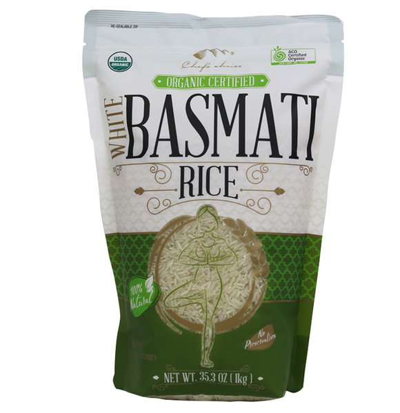 Chef's Choice Organic Basmati Rice 1kg