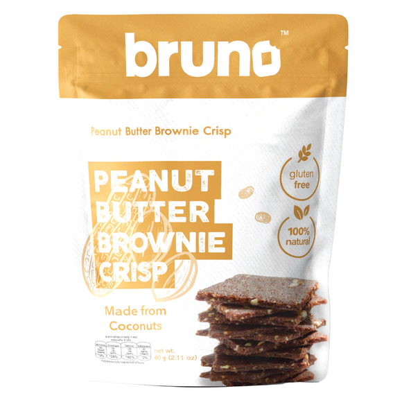 ** Bruno Gluten Free Brownie Crisps Peanut Butter 60g