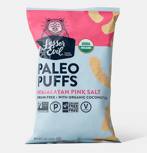 Paleo Puffs Crunchy Himalayan Salt 140g