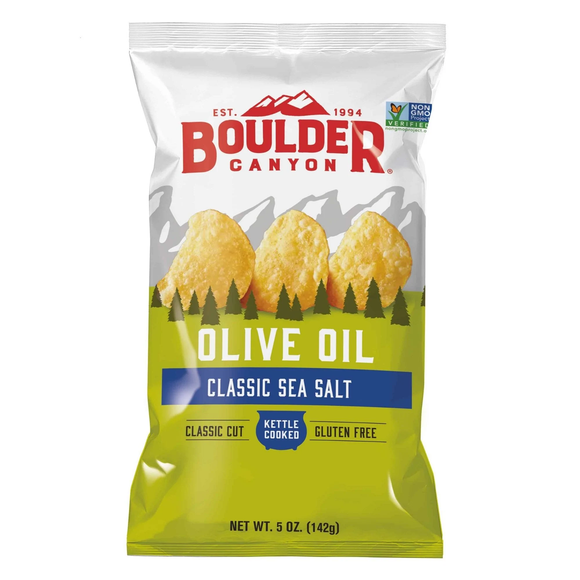 Boulder Canyon Olive Oil Potato Chips Sea Salt 142g