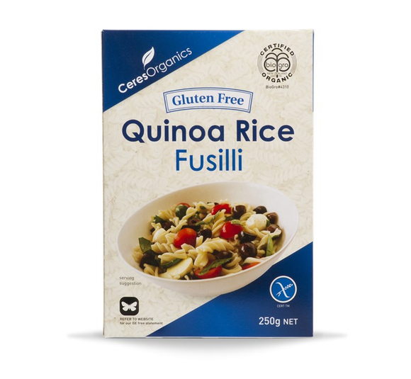 Ceres Organics Quinoa Gluten Free Pasta Fusilli 250g