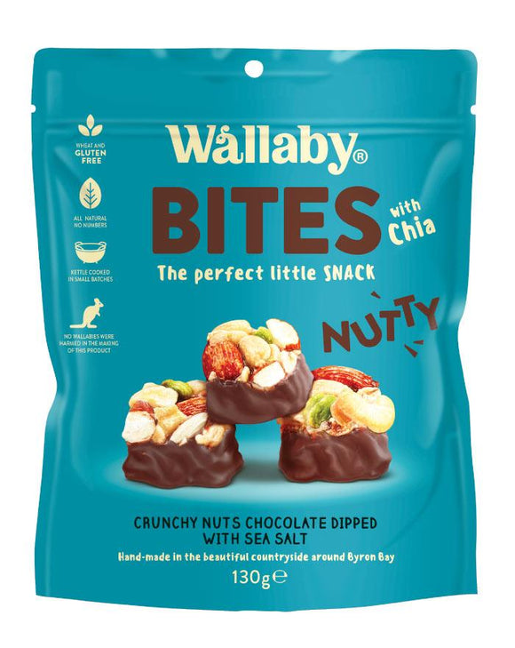 Wallaby Nutty Sea Salt Bites 130g