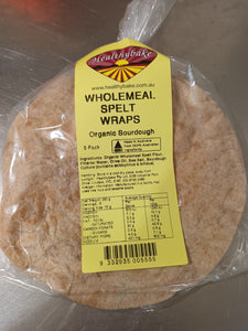 HB Organic Sourdough Wholemeal Spelt Wraps x 5