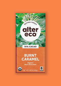 ** Alter Eco Chocolate Burnt Caramel 70% 80g