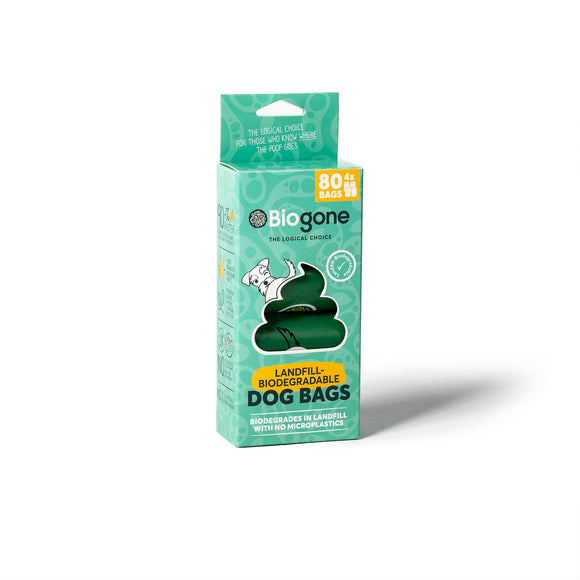 BioGone Landfill Biodegradable Dog/Nappy Bag rolls x4