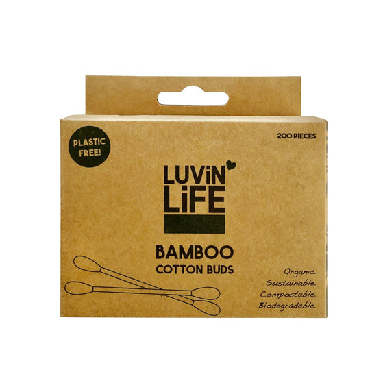 Luvin Life Bamboo Cotton Buds 200 pieces
