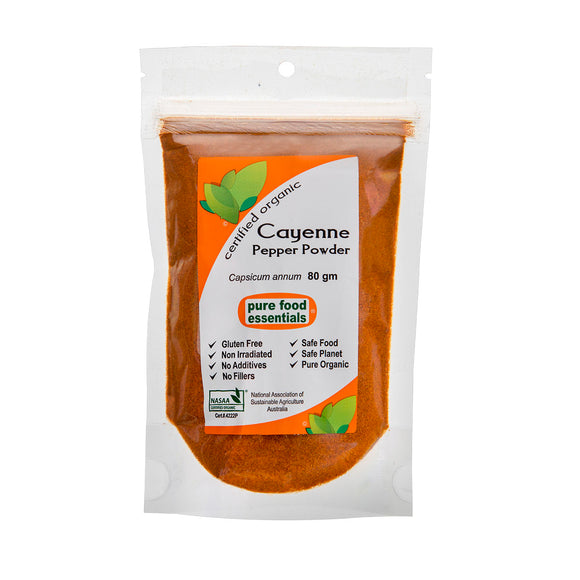 Organic Cayenne Pepper Powder 80g
