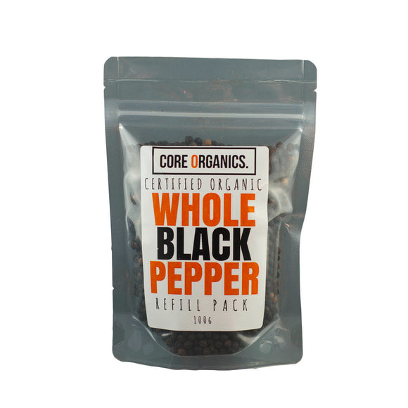 Organic Pepper Black Whole 100g