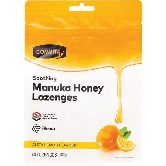 COMVITA Manuka Honey Lozenges Zesty Lemon 40x4.5g