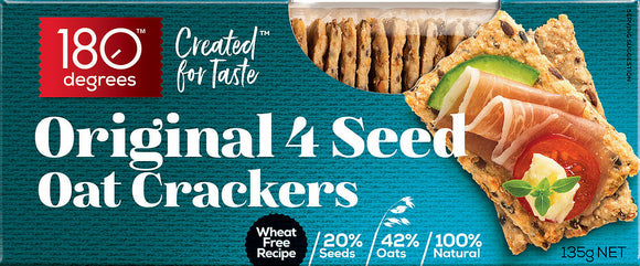 180 degrees Original 4 Seed Oat Crackers 135g