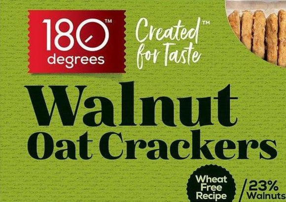 180 degrees Walnut Oat Crackers 150g
