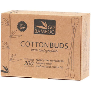 Go Bamboo Cotton Buds 100% Biodegradable 200pc