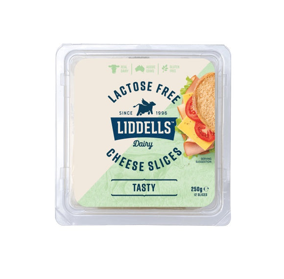 Liddells Lactose Free Tasty Cheese Slices 250g