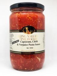 King Valley Fine Foods Capsicum, Chilli & Chardonnay Pasta Sauce 500ml
