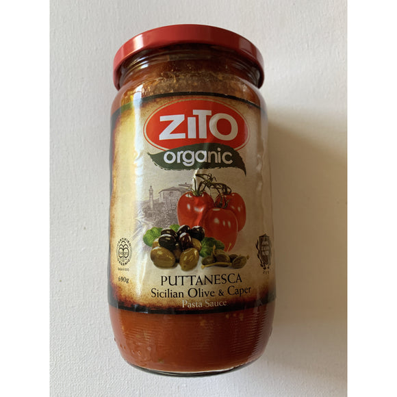 ZITO Organic PUTTANESCA Pasta Sauce 690g