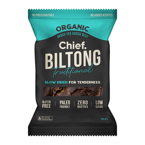 Chief Grass Fed Biltong Traditional Beef 90g