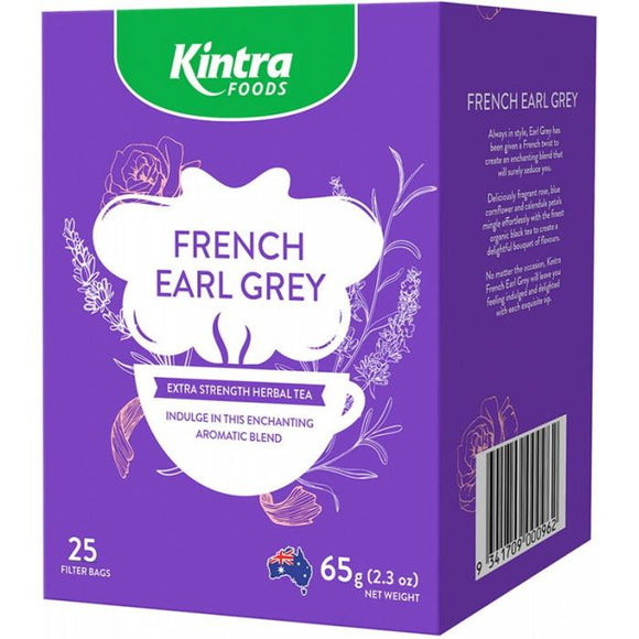 KINTRA Herbal Tea Bags French Earl Grey 25 bags