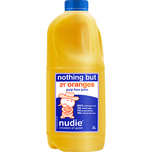 Nudie Pulp Free Orange Juice 2L