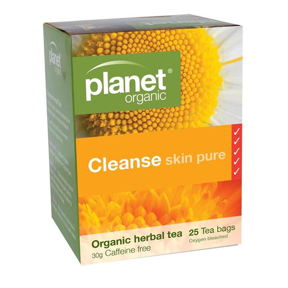 Planet Organic Cleanse Skin Pure Tea 25 tea bags