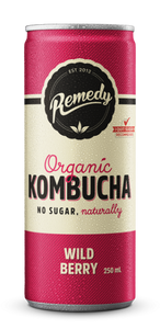 Remedy Kombucha Wild Berry 4x250ml cans