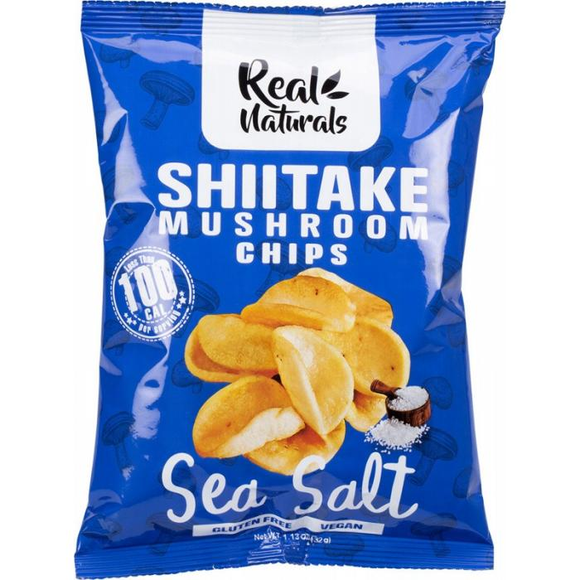 ** Real Naturals Shiitake Mushroom Chips Sea Salt32g