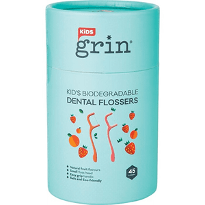 GRIN Biodegradable Dental Flossers Kids 45 pack