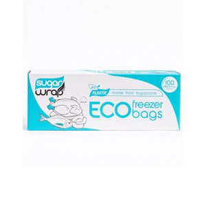 Sugarwrap Eco Freezer Bags made from sugarcane Medium x100