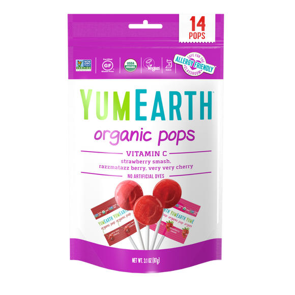 Yum Earth Organic Vitamin C Lollipops 14 lollipops 85g